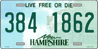 NH license plate 3841862