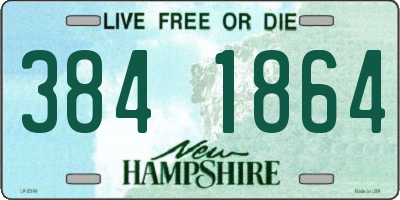 NH license plate 3841864