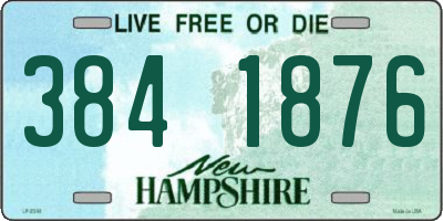 NH license plate 3841876