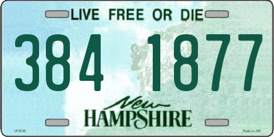 NH license plate 3841877
