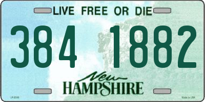 NH license plate 3841882