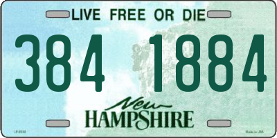 NH license plate 3841884