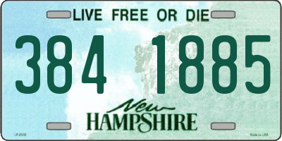 NH license plate 3841885