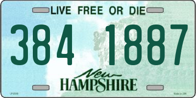 NH license plate 3841887