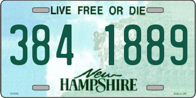 NH license plate 3841889