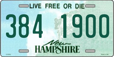 NH license plate 3841900