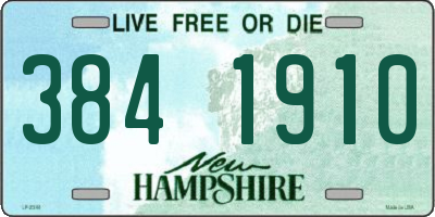 NH license plate 3841910
