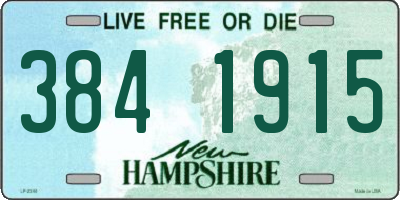 NH license plate 3841915
