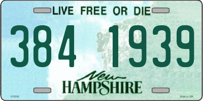 NH license plate 3841939