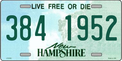 NH license plate 3841952