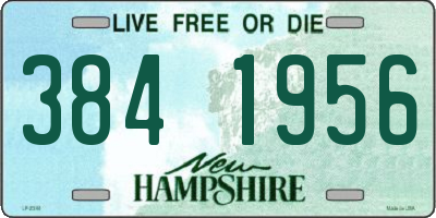 NH license plate 3841956