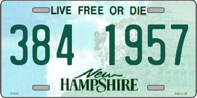 NH license plate 3841957