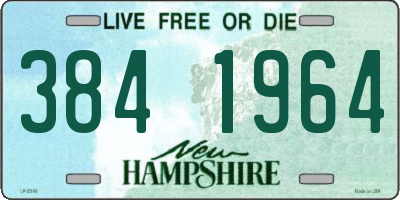 NH license plate 3841964