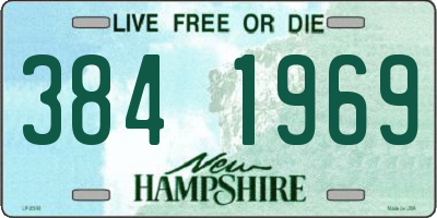 NH license plate 3841969