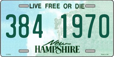 NH license plate 3841970