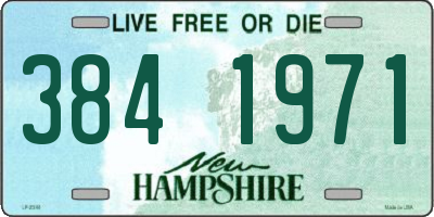 NH license plate 3841971