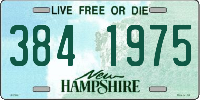 NH license plate 3841975