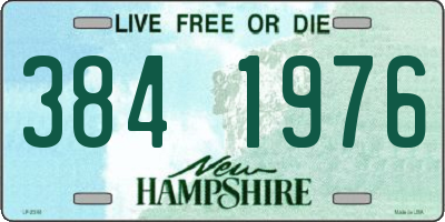 NH license plate 3841976