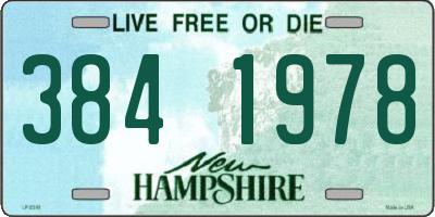 NH license plate 3841978