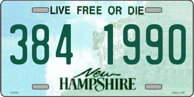 NH license plate 3841990