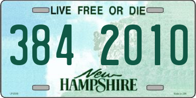 NH license plate 3842010