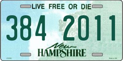 NH license plate 3842011
