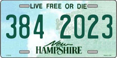 NH license plate 3842023