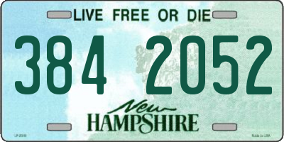 NH license plate 3842052