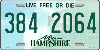 NH license plate 3842064