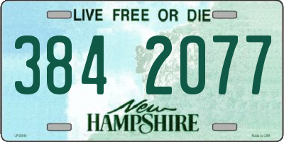 NH license plate 3842077