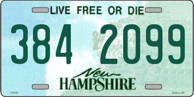 NH license plate 3842099