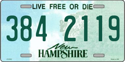 NH license plate 3842119