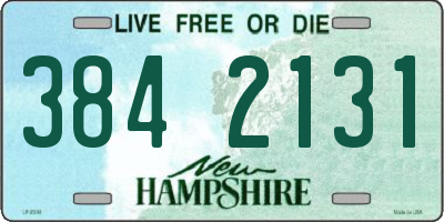 NH license plate 3842131