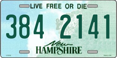 NH license plate 3842141