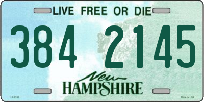 NH license plate 3842145