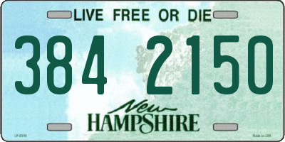 NH license plate 3842150