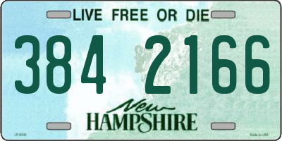 NH license plate 3842166