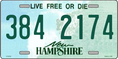 NH license plate 3842174