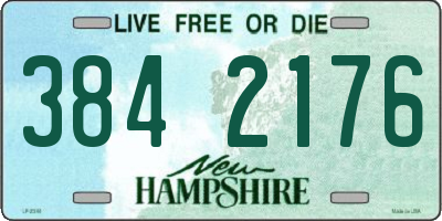 NH license plate 3842176
