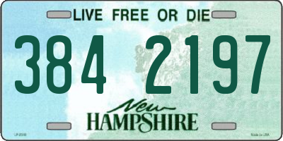 NH license plate 3842197