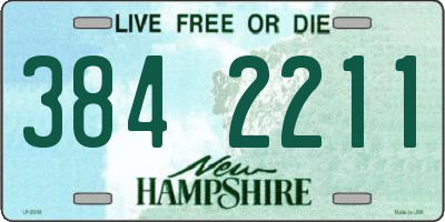 NH license plate 3842211