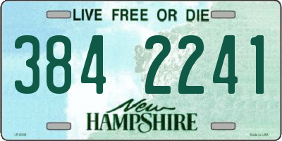 NH license plate 3842241