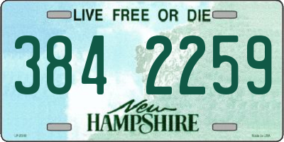 NH license plate 3842259