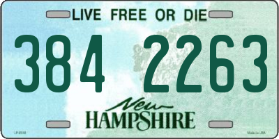 NH license plate 3842263