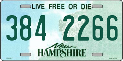 NH license plate 3842266
