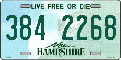 NH license plate 3842268