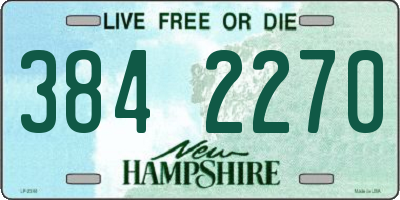NH license plate 3842270