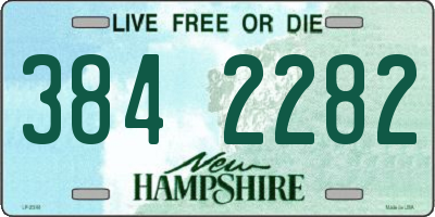 NH license plate 3842282