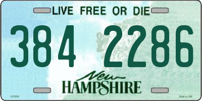 NH license plate 3842286