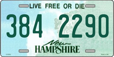NH license plate 3842290